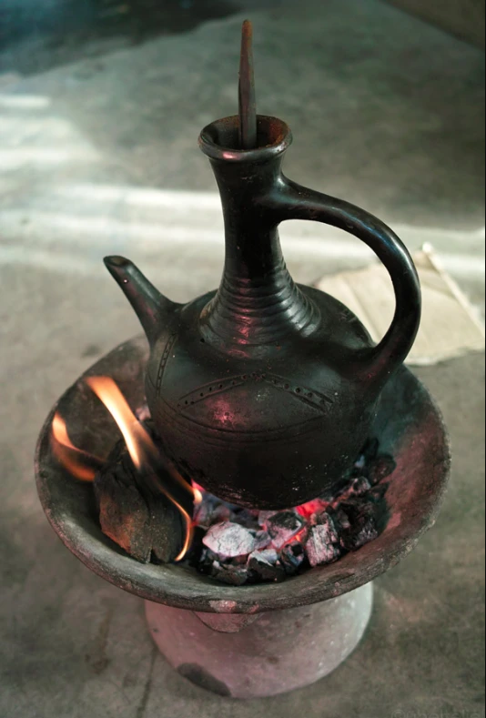 Ethiopian cultural coffee pot